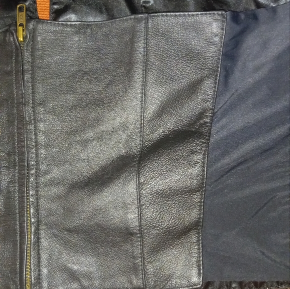 Women's plus size genuine leather all black halter - Picture 9 of 11